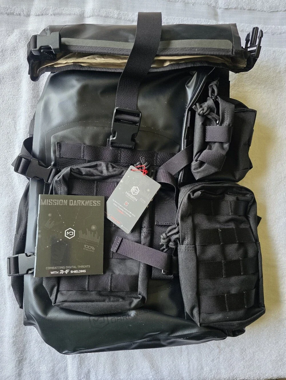 Mission Darkness Signal Blocking MOLLE Faraday Dry Backpack 40L